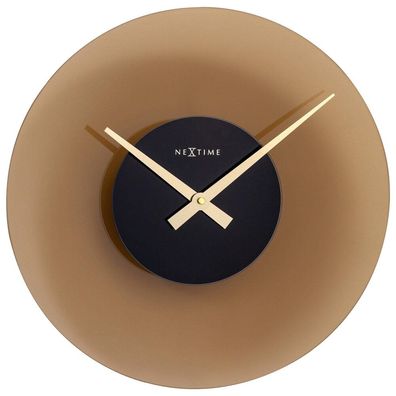 NeXtime - 8196BR - Wanduhr - 40cm - braun - Float