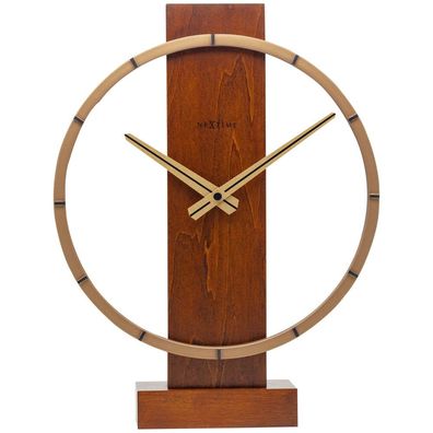NeXtime - 5226BR - Wanduhr - 34x27cm - braun - Carl