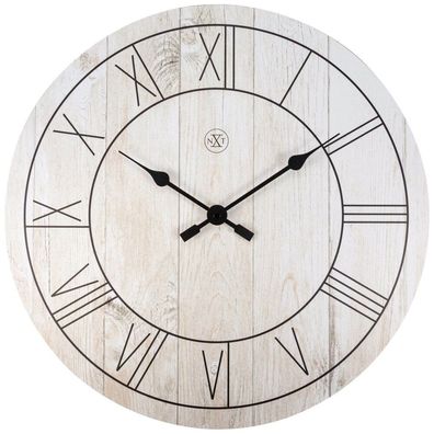 nXt - 7345WI - Wanduhr - 40cm - weiß - Paul