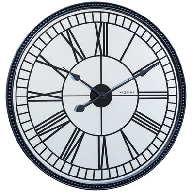 NeXtime - 3255 - Wanduhr - 56cm - schwarz - Cleopatra's Mirror