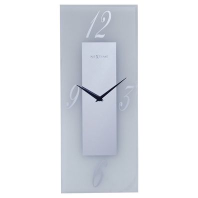 NeXtime - 3302FR - Wanduhr - 20x50cm - silber - Dali