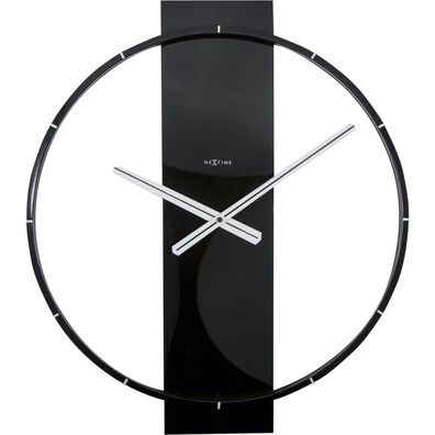 NeXtime - 3195ZW - Wanduhr - 50,8x58,2cm - schwarz - Carl
