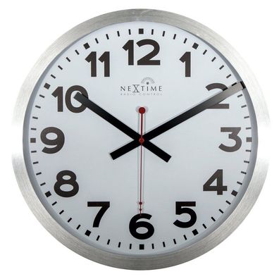 NeXtime - 3999ARRC - Wanduhr Funk - 35cm - silber - Station