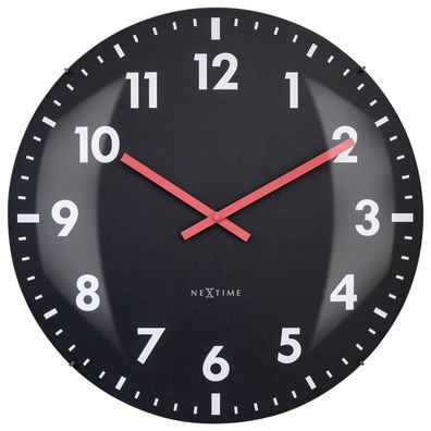 NeXtime - 3298ZW - Wanduhr - 50cm - schwarz - Duomo 50