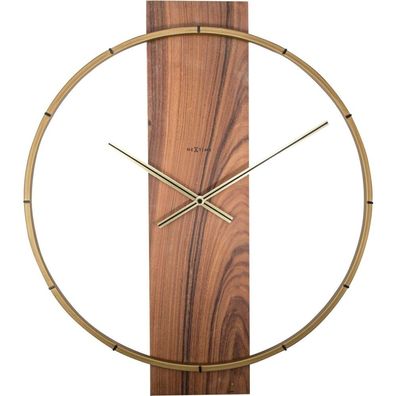 NeXtime - 3195BR - Wanduhr - 50,8x58,2cm - braun - Carl