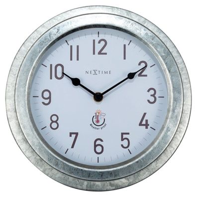 NeXtime - 4301GA - Wanduhr - 22cm - silber - Poppy