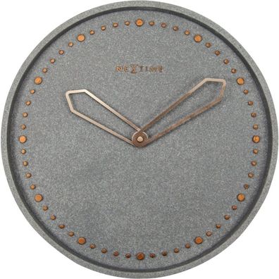 NeXtime - 3197GS - Wanduhr - 35cm - grau - Cross