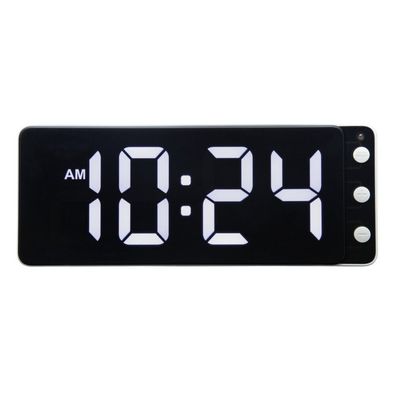 NeXtime - 3534WI - Wanduhr - 27,2x10,8cm - weiß - Digital