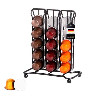 bremermann "Nespresso" Kapselständer, Kapselspender | max. 30 Kapseln | schwarz