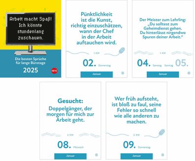 HEYE 22593 Abreißkalender Bürosprüche - 11 x 14 cm