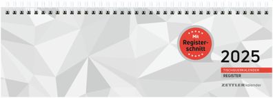 Zettler 602471 Tischquerkalender 166 - 1 Woche / 2 Seiten, 32 x 10,5 cm