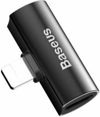 Adapteris Baseus Lightning Male - Lightning Female Schwarz