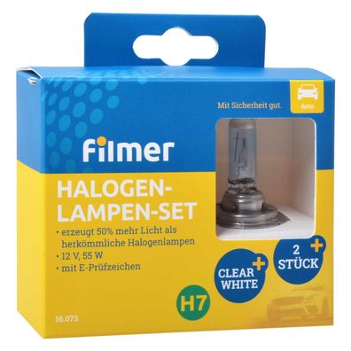 Halogenlampen Set H7 Maximum Performance Autolampen Filmer 16073