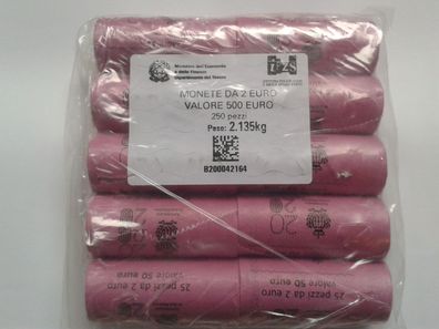 10er Rollenpaket 25 x 2 euro 2020 Rolle San Marino 2020 Heiliger Marinus 10 Rollen