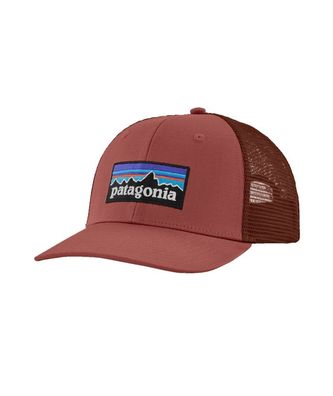 Patagonia Snapback Trucker Cap P-6 Logo potters red