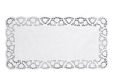 Königskuchen-Deckchen 40x20cm weiß 6Stück Packung