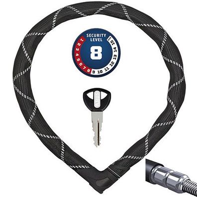 ABUS Kettenschloss "Steel-O-Flex Iven 82 Länge: 85 cm
