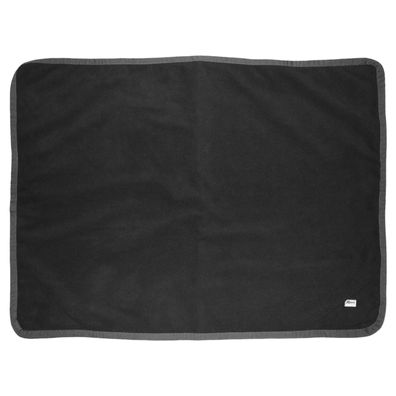 EQuest Hundeplatzdecke Alpha Fleece, Schwarz/Anthrazit - 100 x 150 cm
