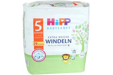 HiPP Babysanft Junior Windeln Größe 5 29er Pack 11-16 kg Einwegwindeln