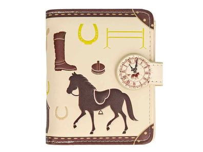 Pferdegeldbörse mit Reißverschlussfach & Sichtfenster