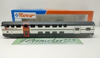 Roco H0 DC 45460 Doppelstock - Personenwagen 1. Kl./ NEM / SBB / OVP