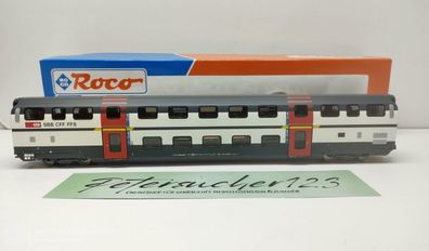 Roco H0 DC 45461 Doppelstock - Personenwagen 1. Kl./ NEM / SBB / OVP
