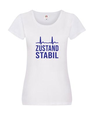 Zustand stabil | Herzschlag v2 Damen Shirt Weiß