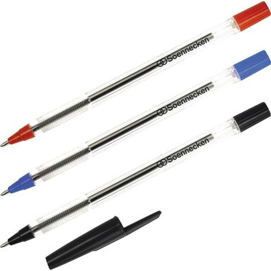 Soennecken Einwegkugelschreiber 3610 Nr.1 Kappe rot 50 St./Pack