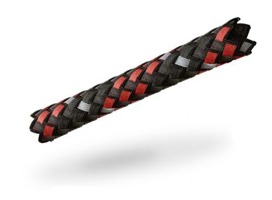 Viablue Geflechtschlauch / Red Small / Gewebe / Meterware / Kabel 2-6 mm