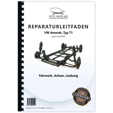 VW Amarok Typ T1 ab 2022 Fahrwerk Achsen Lenkung Reparaturanleitung