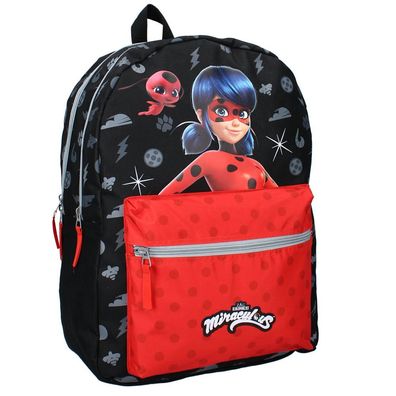 Kinder Schul-Rucksack Ladybug | Miraculous | 44 x 33 x 17 cm | Tasche