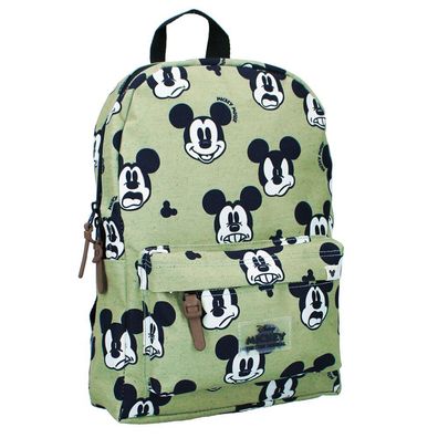 Kinder Rucksack Grün | Micki Maus | Mickey Mouse | 33 x 25 x 10 cm