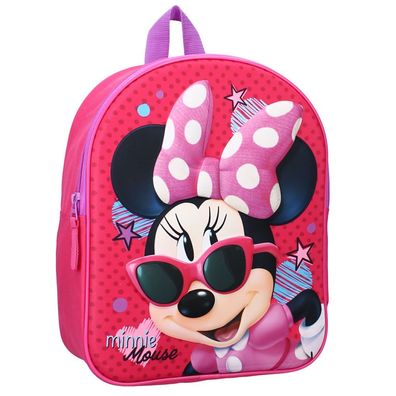 3D Kinder Rucksack | Minnie Mouse Maus | 32 x 26 x 11 cm | Tasche