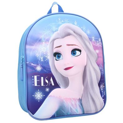 3D Kinder Rucksack Elsa | Disney Frozen | 32 x 26 x 11 cm | Tasche
