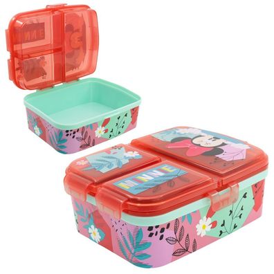 Brotdose Mouse XL | 4 Fächer | Minnie Maus | Lunch to Go | Vesper Dose