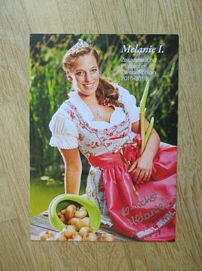 Zeiskamer und Pfälzische Zwiebelkönigin 2015-2016 Melanie I. - handsign. Autogramm!!!
