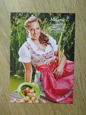 Zeiskamer und Pfälzische Zwiebelkönigin 2015-2016 Melanie I. - Autogrammkarte!!!
