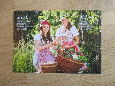 Zeiskamer und Pfälzische Zwiebelhoheiten 2015-2016 Melanie I. & Svea I. - Autogram.!!