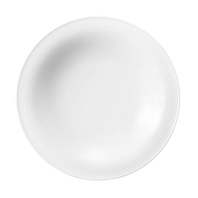 4 x Suppenteller rund 22,5 cm - Seltmann Weiden Beat Weiß uni