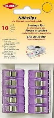 Nähclips, Kunststoff, violett, 2,5 x 0,9 x 1,2 cm, 10-Stück