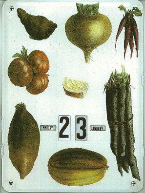immerwährender Kalender als Wanddekoration