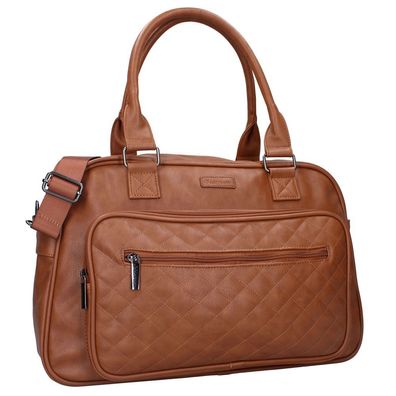 Große Braune Baby Wickeltasche | Kunstleder | mit Wickelunterlage