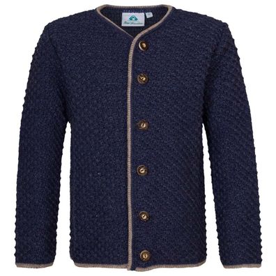 Kindertrachtenjacke Zopf jeansblau