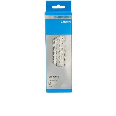 Shimano Fahrrad Kette Fahrradkette CN-NX10 1-fach 114 Glieder silber
