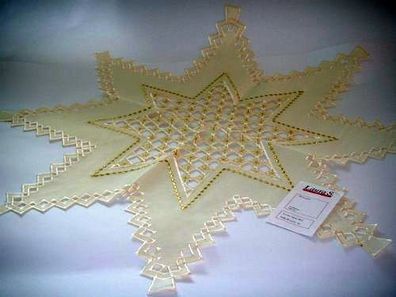Weihnachtliche Sternendecke - Durchmesser: 60cm