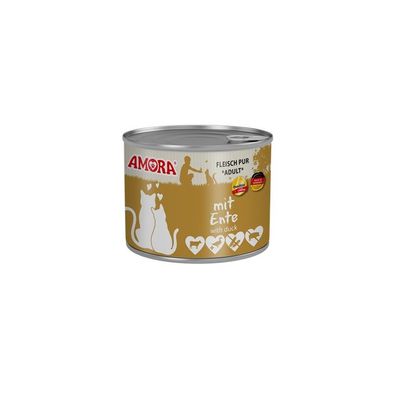 AMORA Cat Dose Fleisch Pur Ente 12 x 200g