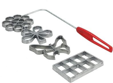 4 St Traditionelle Teigform Hworost Waffeleisen (1 cm), Waffelbäckerei
