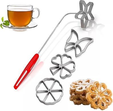 4 St Traditionelle Teigform Hworost Waffeleisen (2 cm), Waffelbäckerei