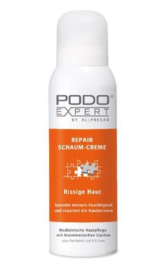 Podoexpert -  Repair Schaum-Creme Rissige Haut - 125 ml Pflege für rissige Fußhaut