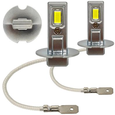 2 Stuck H3 LED Birne 9V-16V CANBUS 4000lm weiss stark Off-Road